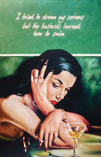 Drowned Sorrows by The Connor Brothers - Mixed Media Backlit Edition